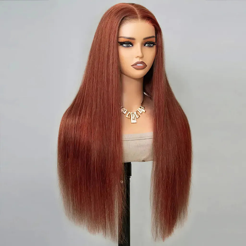 Copper Brown Flexi-Fit Glueless Wig Pre-Everything 6x5/9x6 Lace Wig Breathable Cap
