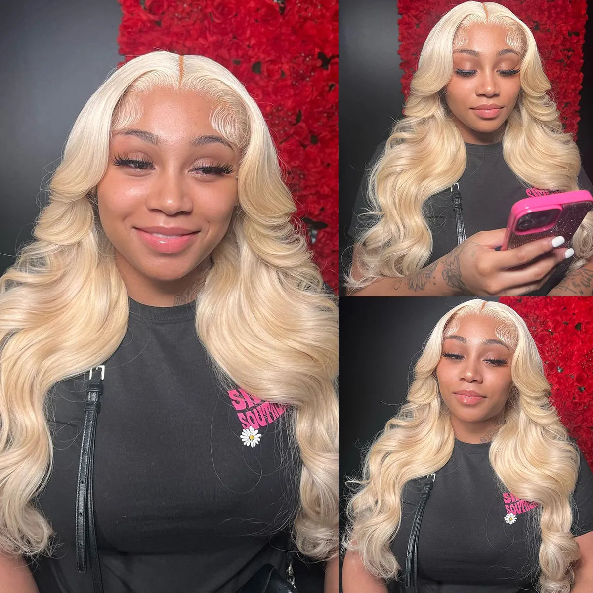 Glueless Blonde 6x5 Lace Closure Wig Pre-Cut Lace & Bleached Knots Put On and Go