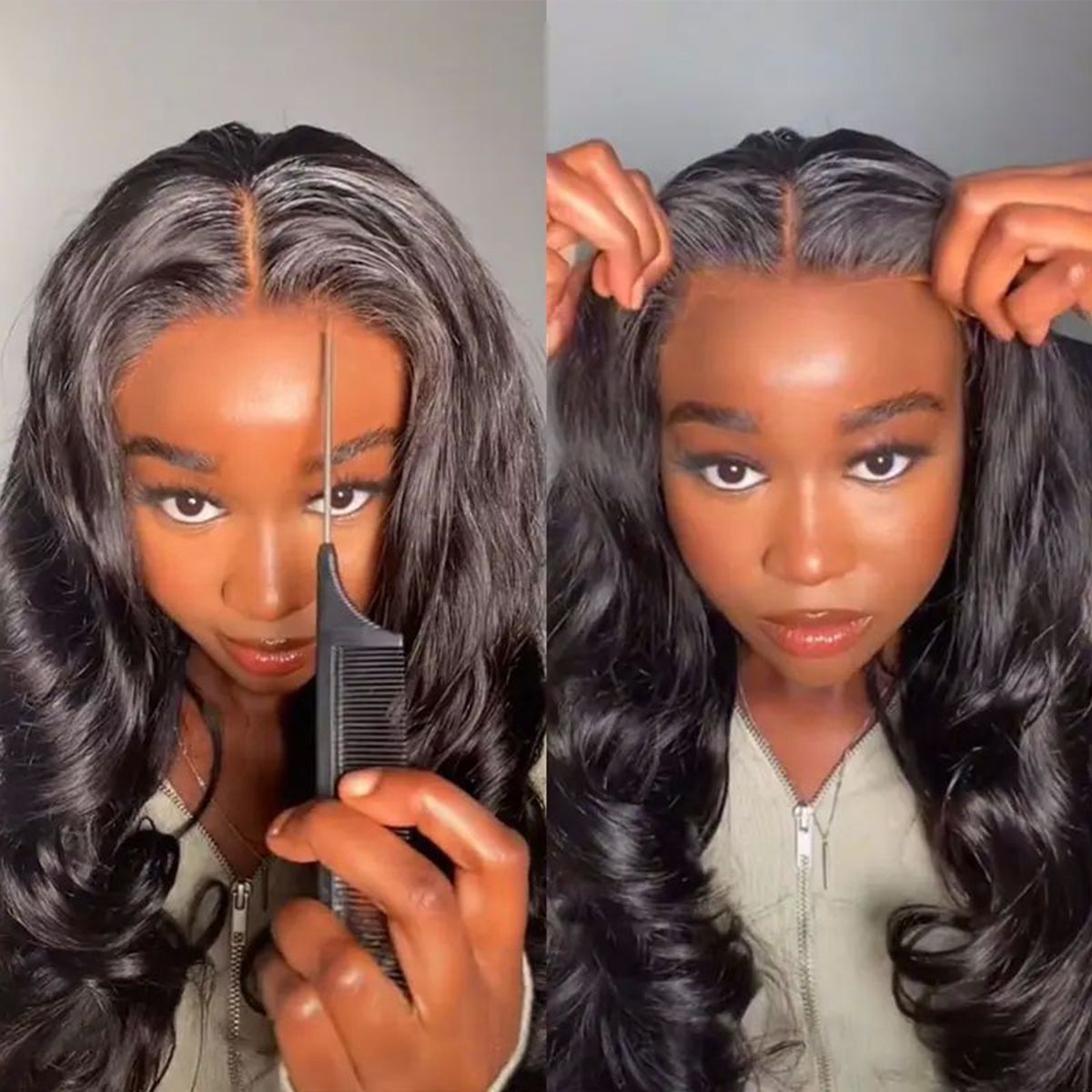 Ready To Go Pre-Cut 6x5 Lace Glueless Wig Body Wave Invisible Knots Natural Hairline