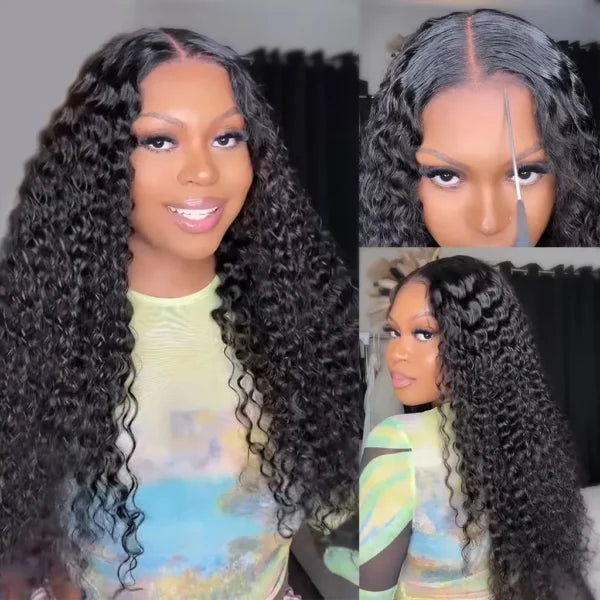 Ready To Go Deep Wave 6x5 Lace Wig Pre-Bleached Knots Glueless Wig Put It On &amp; Go