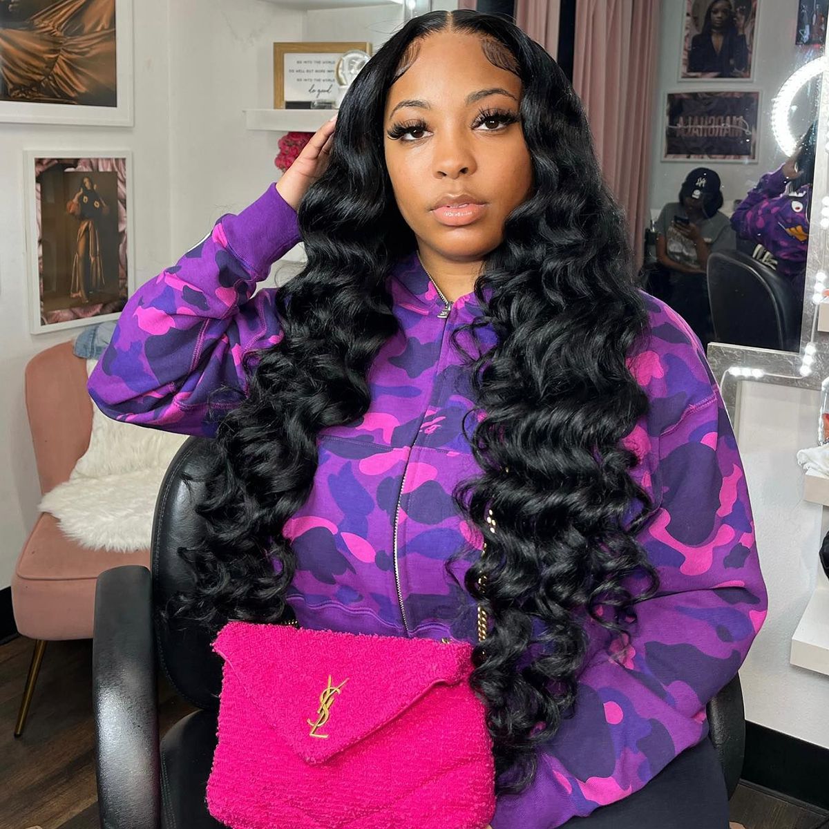 Loose Deep Wave Human Hair HD Lace Front Wigs 250% High Density