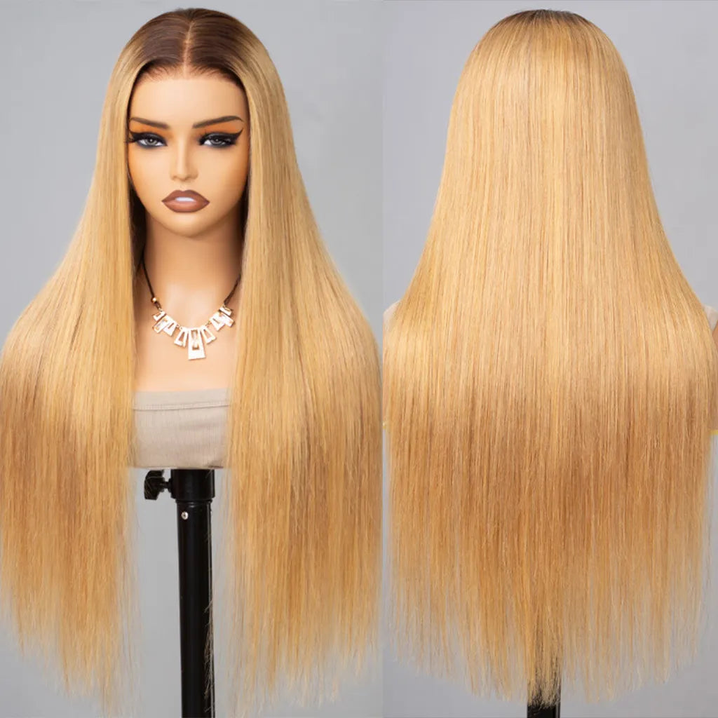 Ombre Honey Blonde Wear Go Glueless Body Wave 6x5 Pre-Cut HD Lace Closure Wig