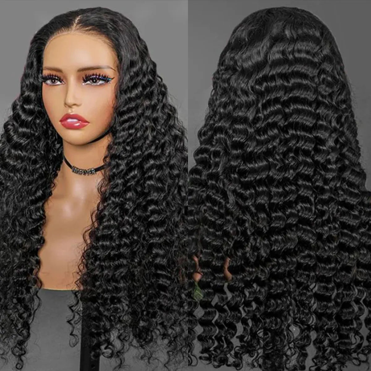 Silk Base Deep Wave 6x5 Lace Closure Ready To Go Pre-Cut HD Lace & Pre-Bleached Knots Glueless Install
