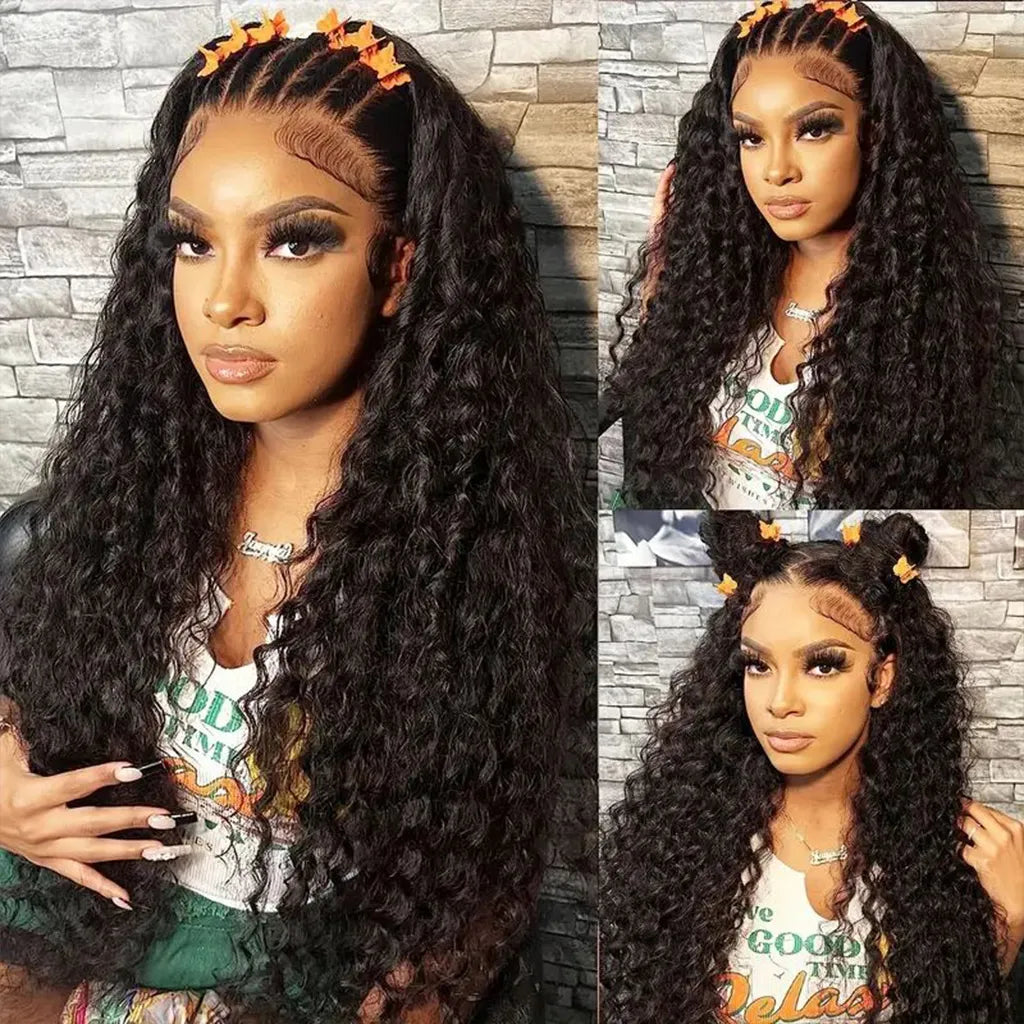 Water Wave Invisible HD 13x4 13x6 Lace Front Wigs Ready to Go Wig