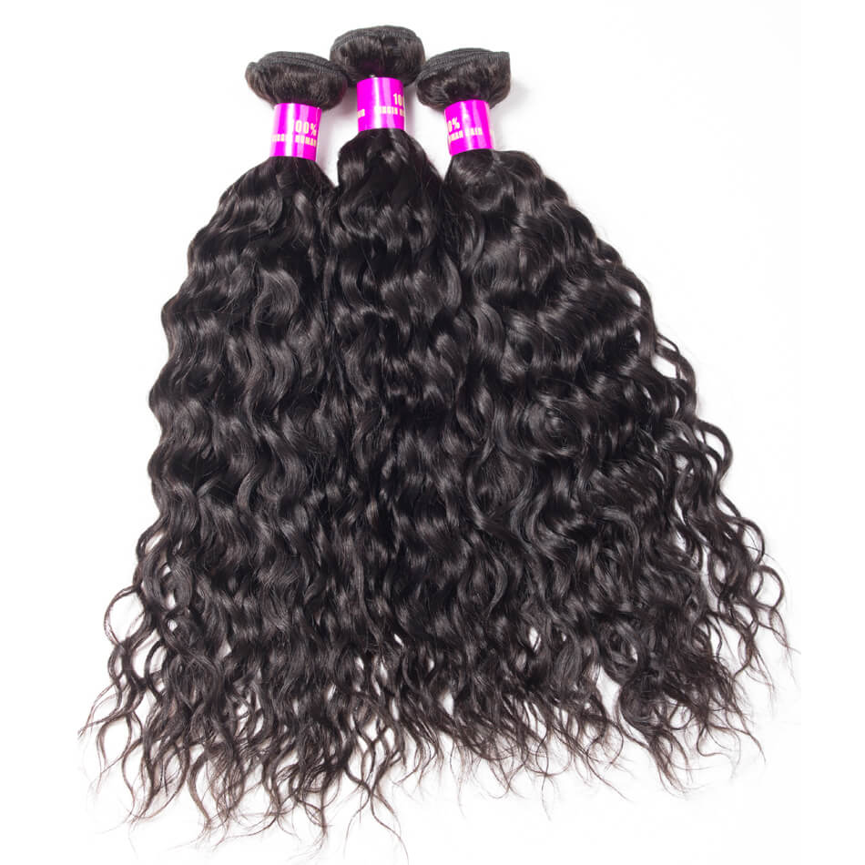 Curlymuse Hair Wet and Wavy Human Hair 10 Bundles Wholesale Brazilian Hair Weave Virgin Hair Water Wave