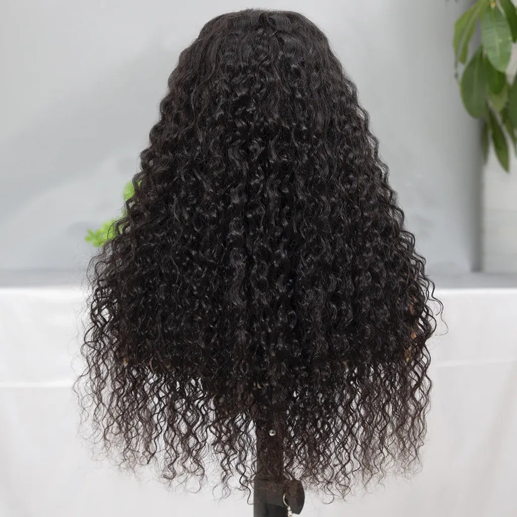 Parting Max 9x6 Lace Wig Water Wave Glueless Wig Pre-Bleached Knots Pre-Cut HD Lace Wig