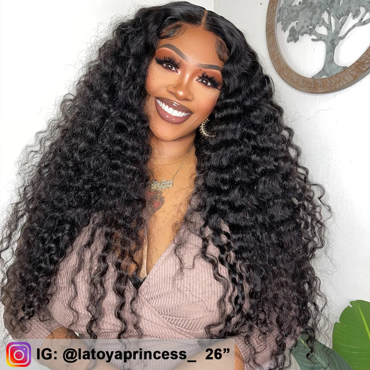 Ready To Go Deep Wave 6x5 Lace Wig Pre-Bleached Knots Glueless Wig Put It On &amp; Go