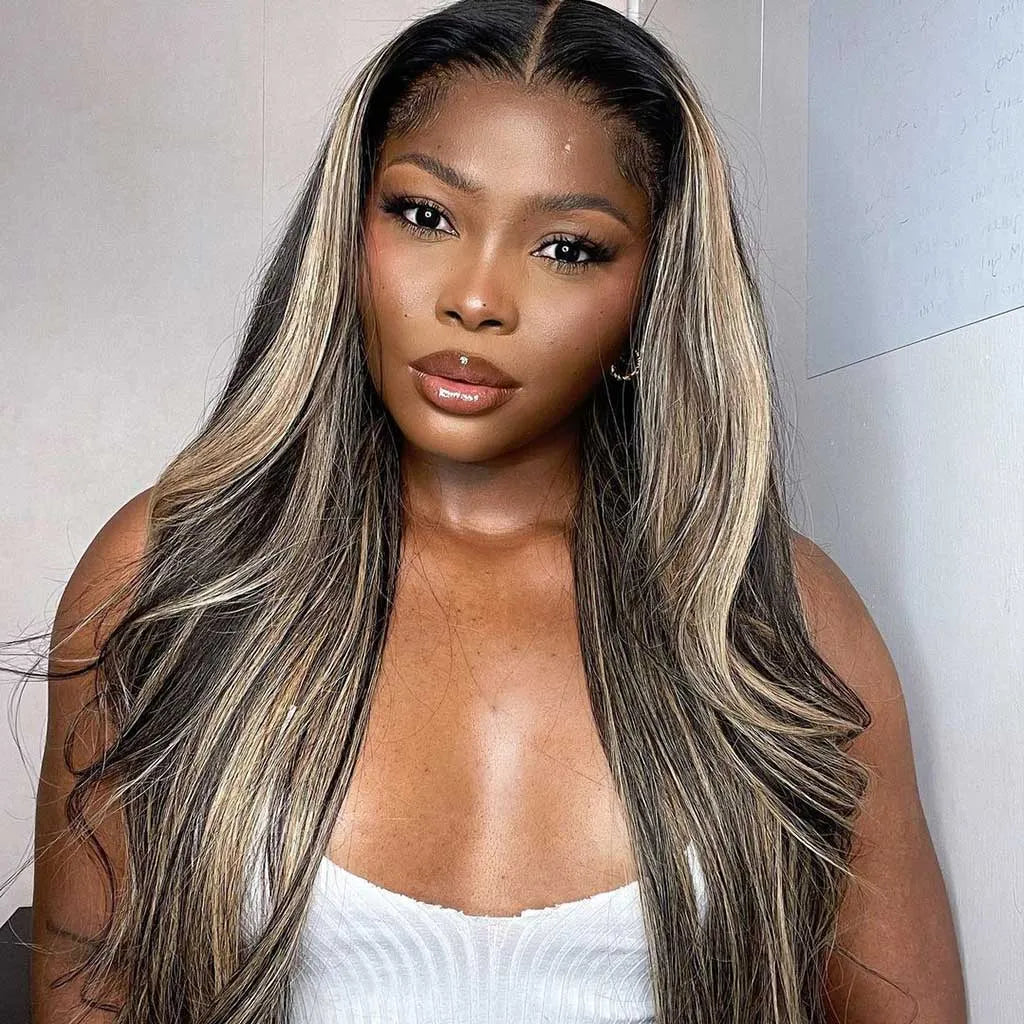 Highlight 1b/22 U Part Wig Body Wave / Straight No Glue Easy Install