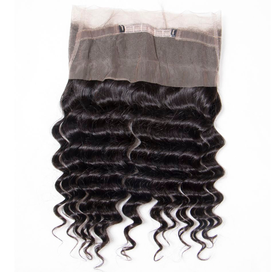Brazilian Loose Deep Bundles with 360 Frontal for Full Head Virgin Human Hair