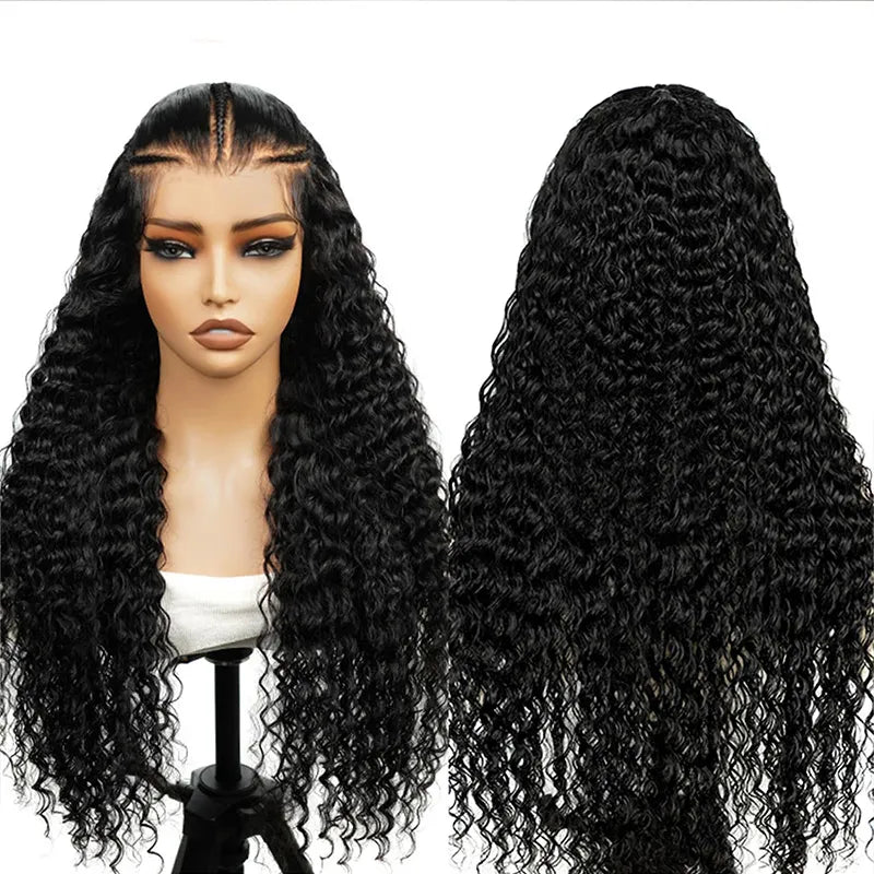 Pre-Braided 9x6 Lace Wig Deep Wave Flexi-Fit Glueless Wig Pre-Everything