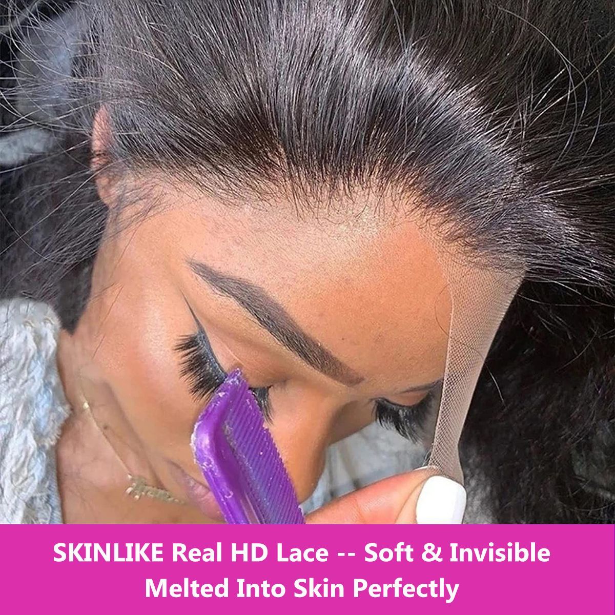 13x4 HD Lace Frontal Body Wave Straight Hair Skin Melt 100% HD Lace