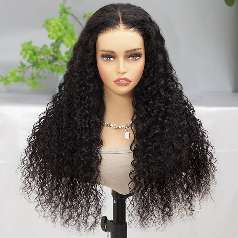 Flexi-Fit Glueless Wig Water Wave Pre-Cut 6x5/9x6 Lace Wig Breathable Air Cap