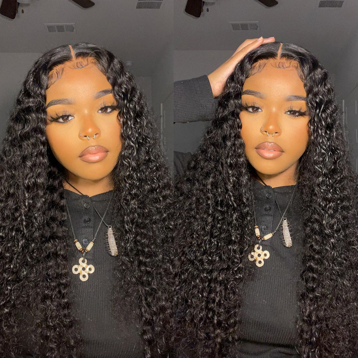Pre-Everything Wear And Go Glueless Lace Wig Deep Wave Pre-cut Lace Closure Wig Easy Install