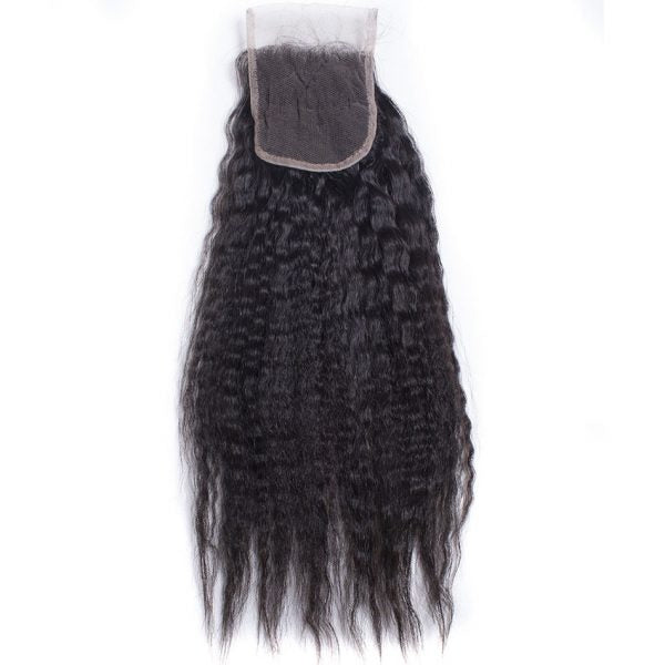 Lace Closure 4x4 Virgin Kinky Straight Human Hair Extensions