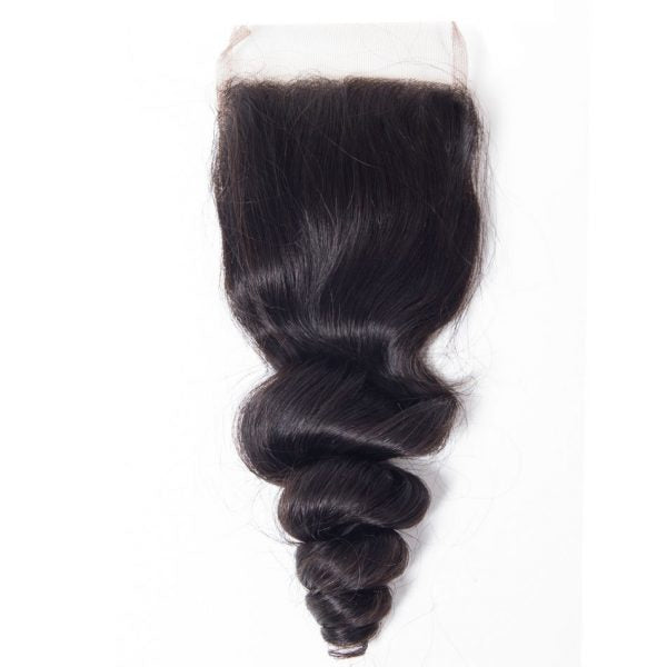 Hair Lace Closure Loose Wave Human Hair Extensions Brazilian Loose Wave Lace Closure